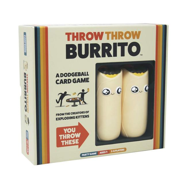 Throw Throw Burrito by Exploding Kittens - A Dodgeball Card Game - Family-Friendly Party Games - Card Games for Adults, Teens Kids