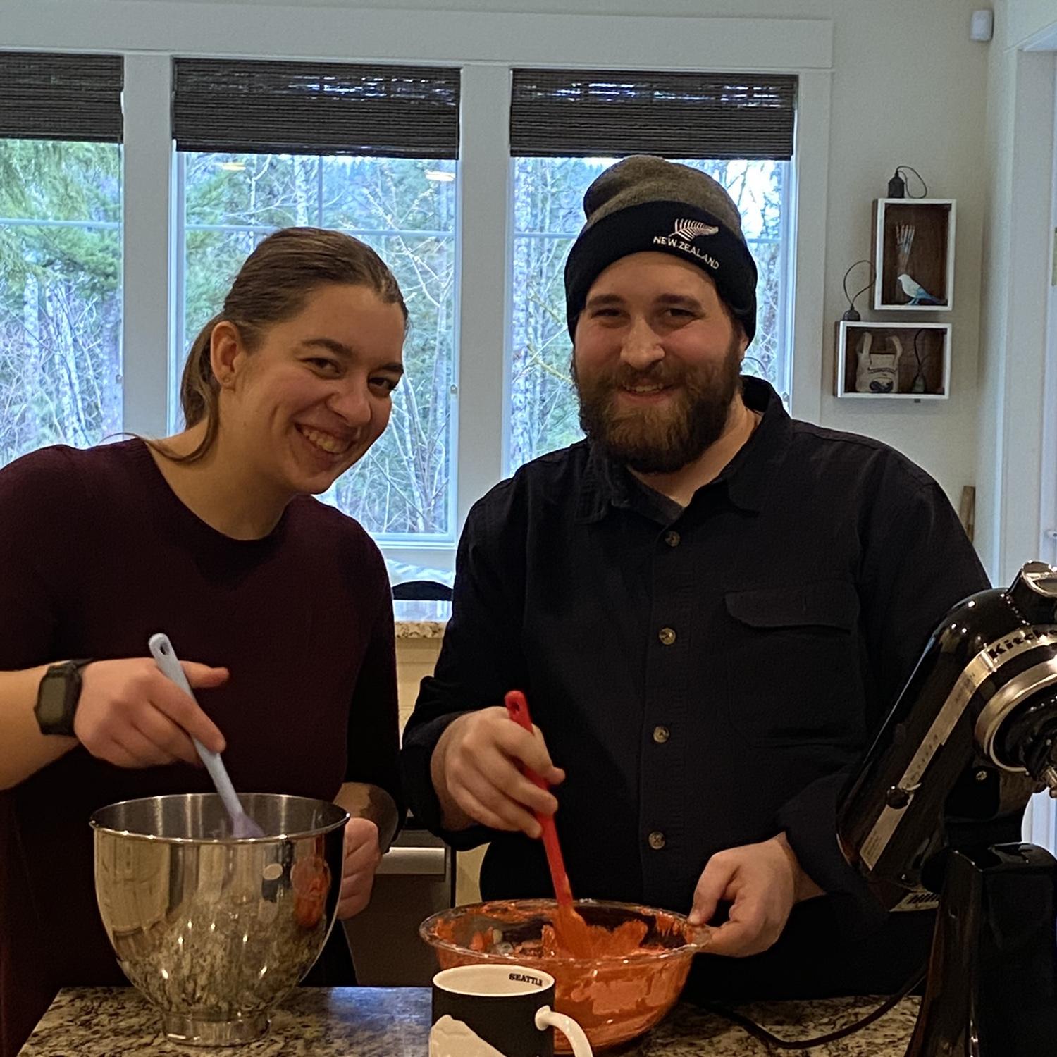 We learned to make macarons from our friends the Mallory’s!