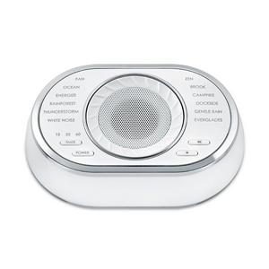 Ultra-Portable Rechargeable Sound Machine | 12 Relaxing Sleep Sounds, Auto-Off Timer, Lightweight | Portable Sleep Therapy for Home, Office, Baby & Travel, Rechargeable Battery | SoundSpa HoMedics