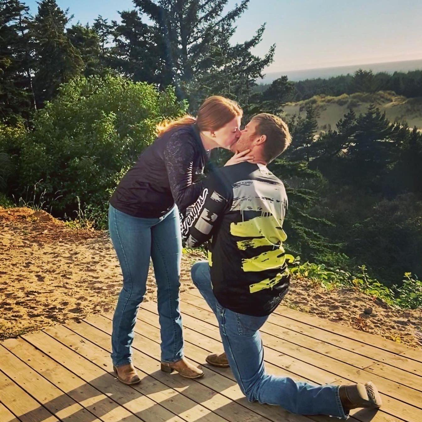 The moment Kolby Proposed, on our third dunes trip together and we went on the best sunset ride right after