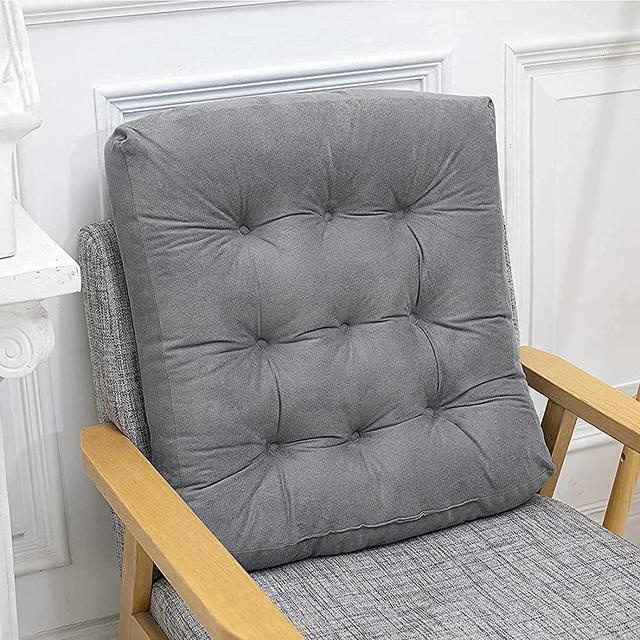 Yipto Large Floor Pillows Seating for Adults and Kids,Square Floor Cushions for Sitting Meditation Pillow Tatami Floor Cushion for Yoga Living Room Balcony Office Outdoor, Gray, 22x22 Inch