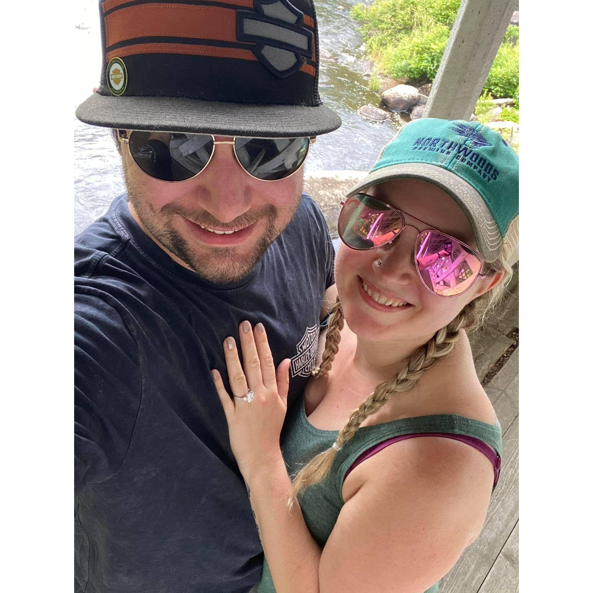 Right after Jeff proposed!