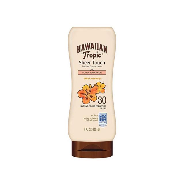 Hawaiian Tropic Sheer Touch Lotion Sunscreen, Moisturizing Broad-Spectrum Protection, SPF 30, 8 Ounces