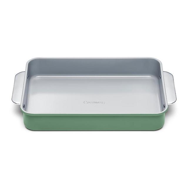 Caraway Non-Stick Ceramic 9”x13” Rectangle Pan - Naturally Slick Ceramic Coating - Non-Toxic, PTFE & PFOA Free - Perfect for Brownies, Lasagnas, and More - Sage