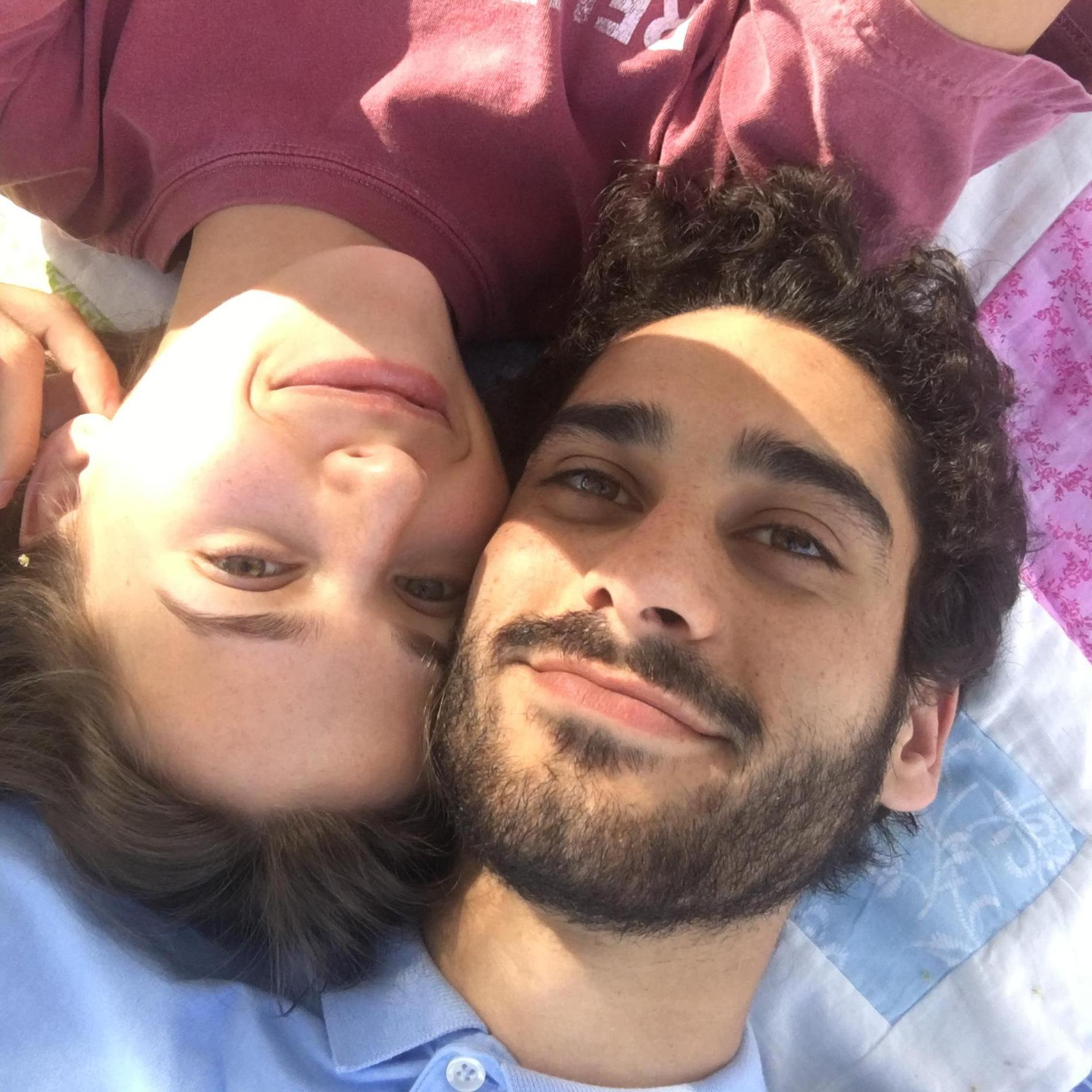 Taken on one of our many picnic-in-the-park type dates.