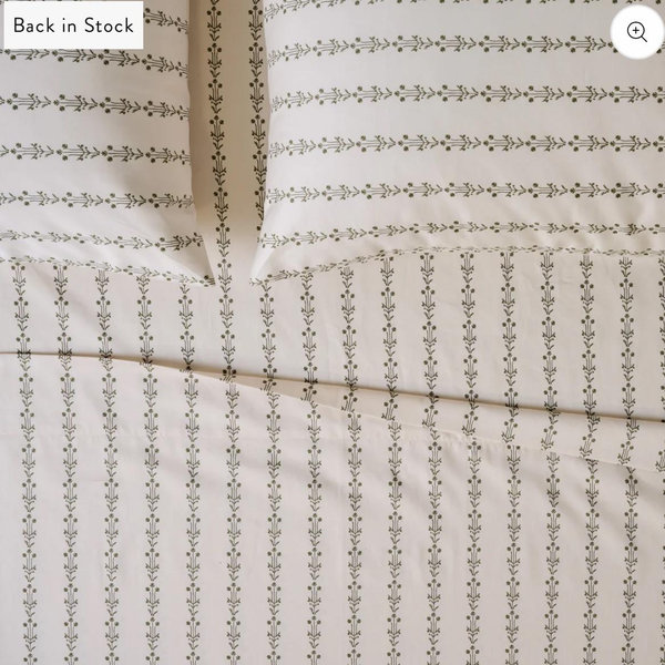 Sylvie Vine Printed Sheet Set