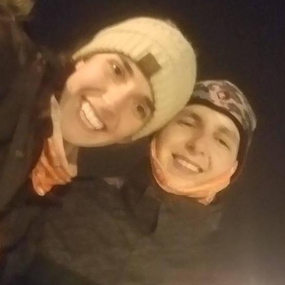 Our first time skiing