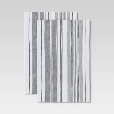 2pk Cotton Plain Woven Kitchen Towels - Threshold™