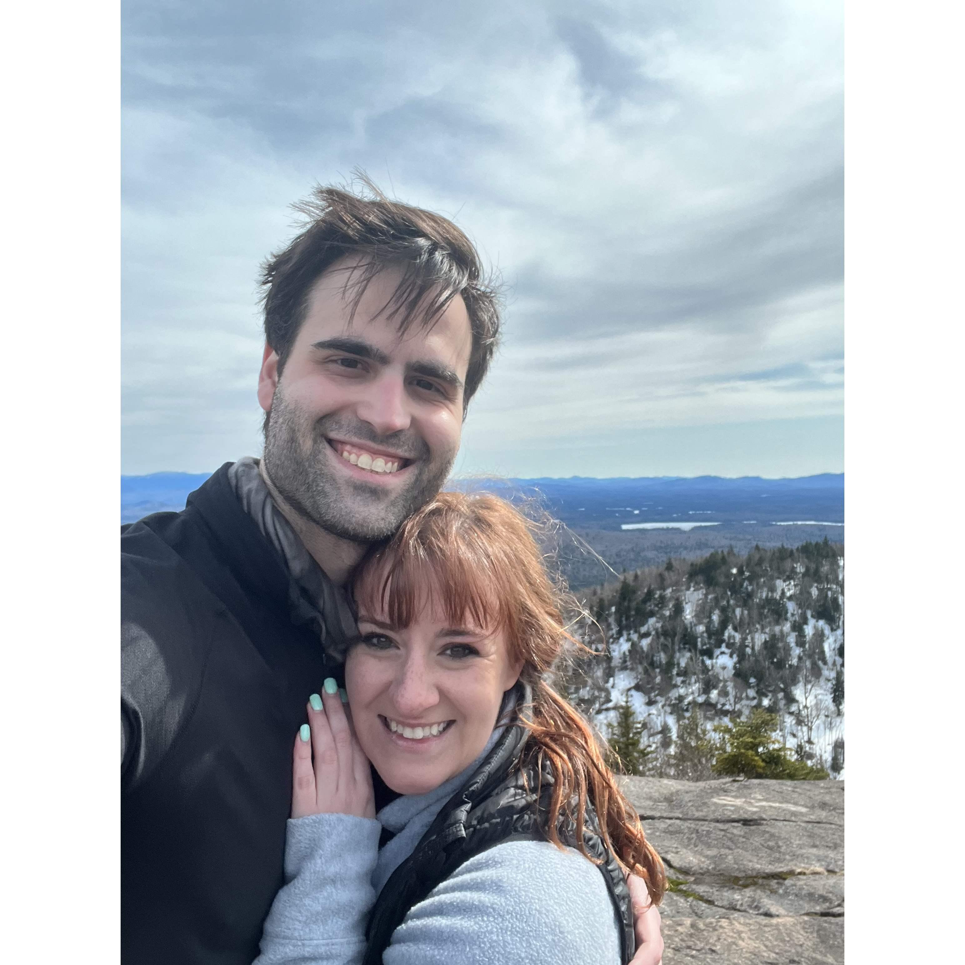 At the summit of our 2nd Saranac 6er!