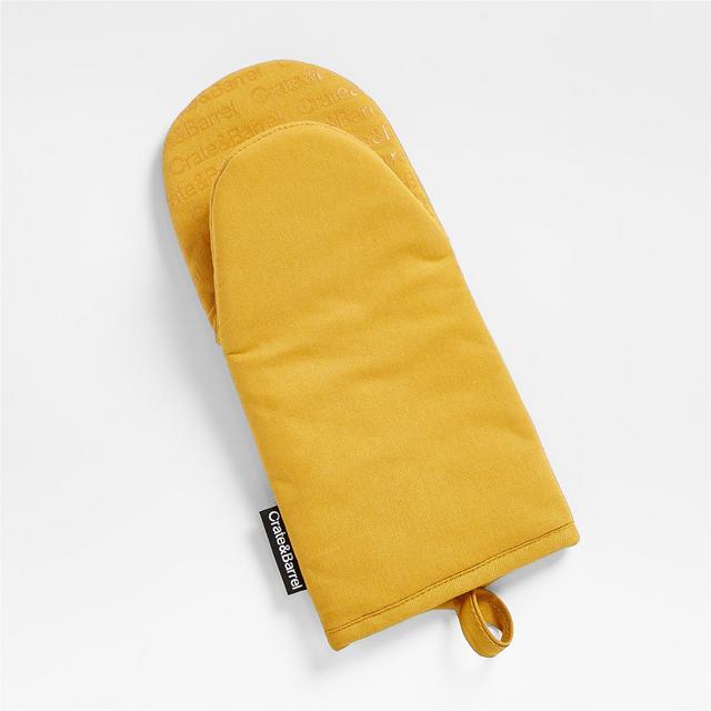 Silicone Grip Ocher Yellow Oven Mitt