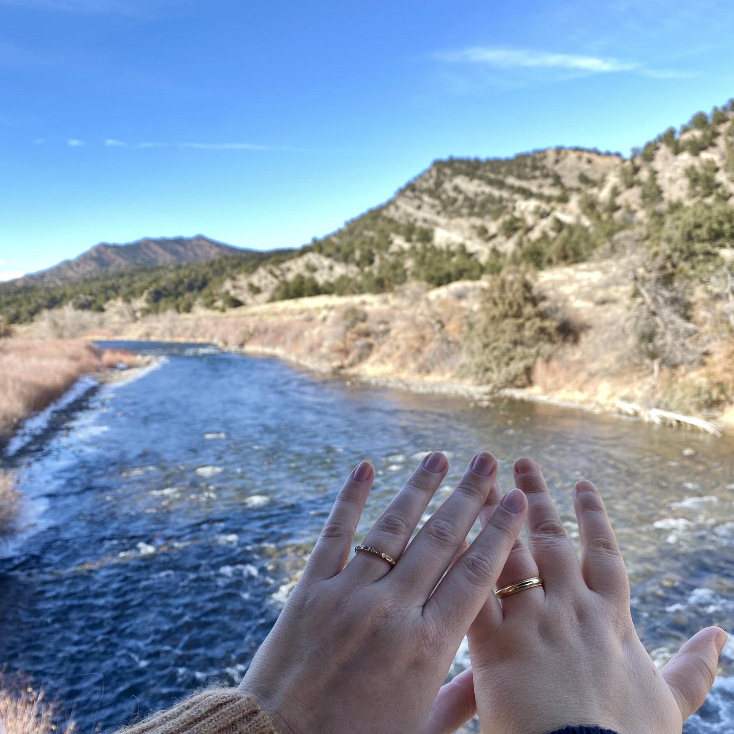 Wedding Day! View of the mountains and the Arkansas River
