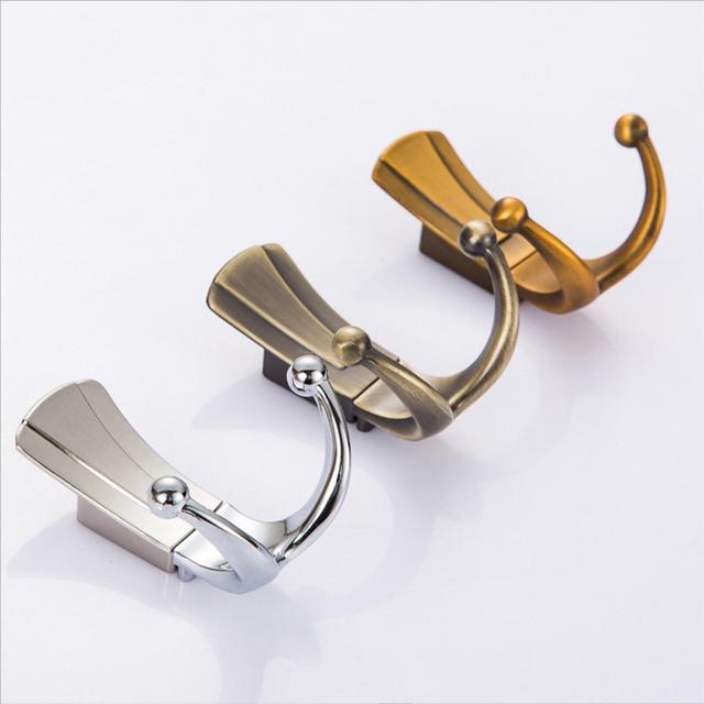 Zinc alloy Sliver Bronze Chrome coat hook coat hook single hook wall hook coat hook coat hook rear locker hook Hardware W753
