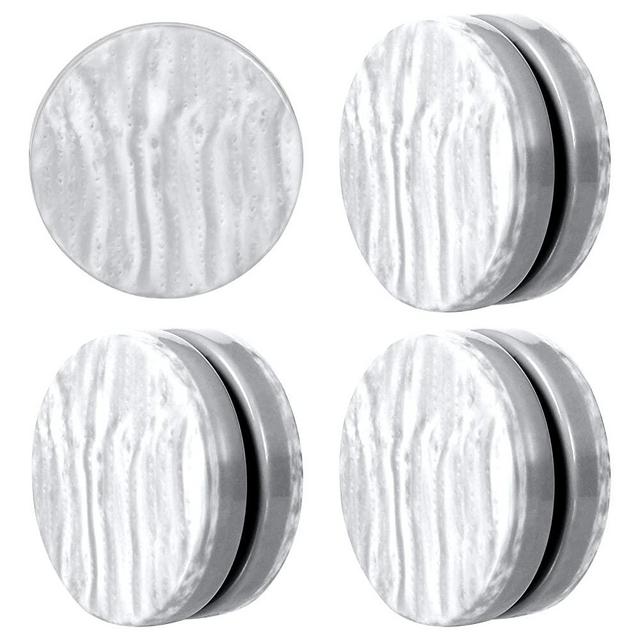 Jetec 4 Pairs Magnetic Curtain Weights Magnet Shower Curtain Drapery Weights Magnet Tablecloth Magnets Window Curtain Pendant Weights for Shower Curtain Liner to Stop from Blowing (Light Gray)