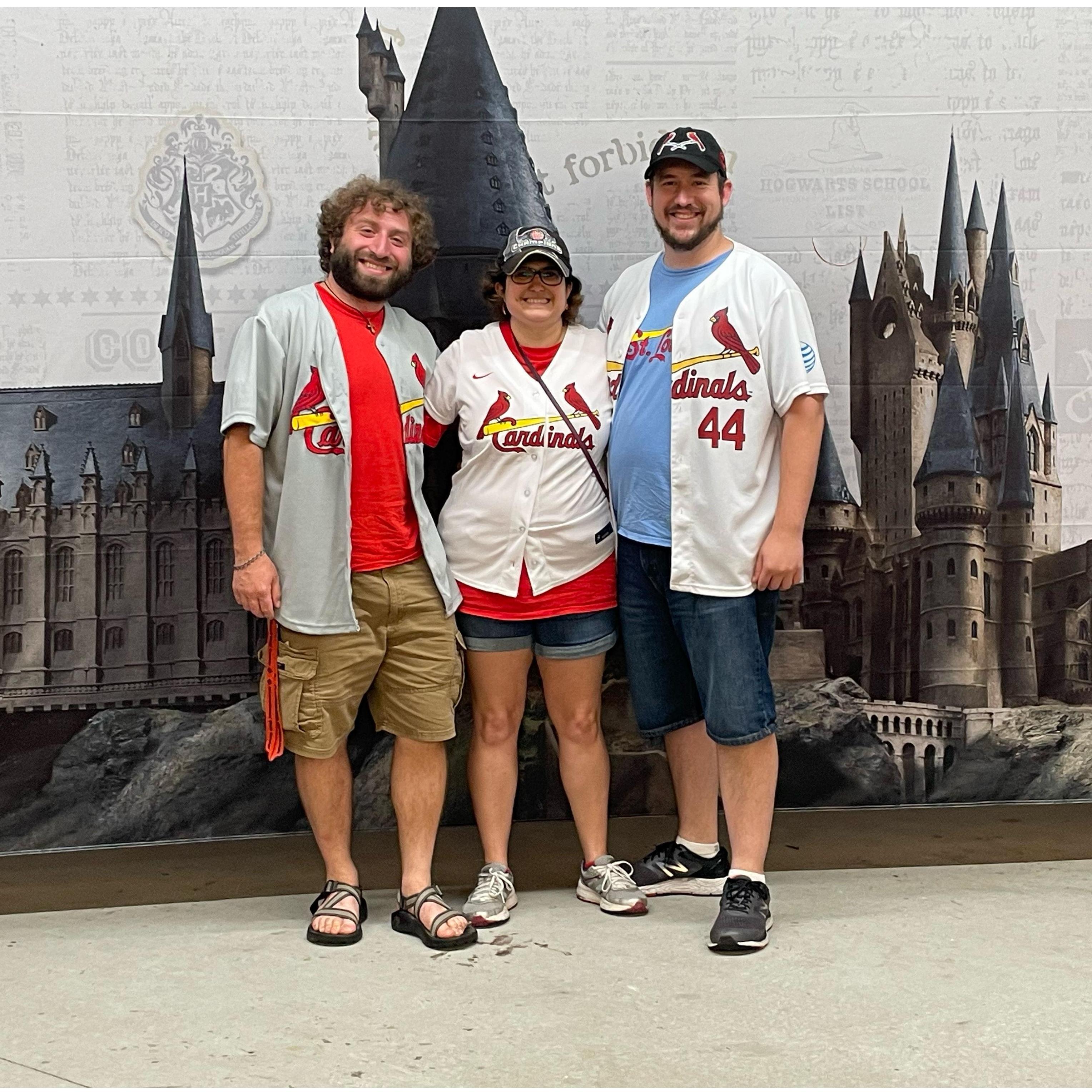 At Cardinals Harry Potter night with Merlin