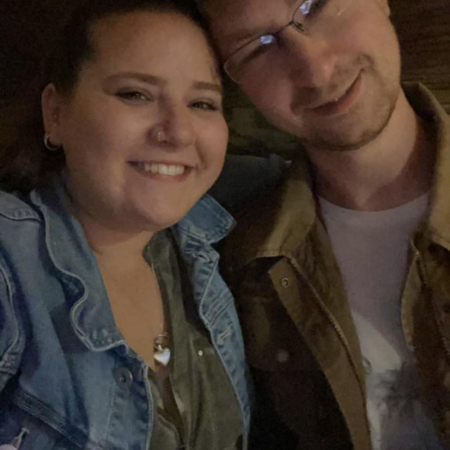 Date night at the bar! Aubrey killed it doing karaoke