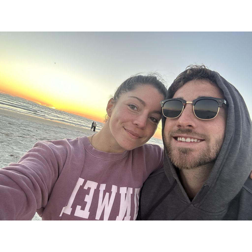 Valentine's day on the beach