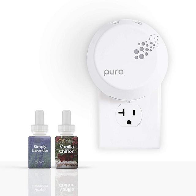 Pura Smart Home Fragrance Device Bundle (Simply Lavender and Vanilla Chiffon)