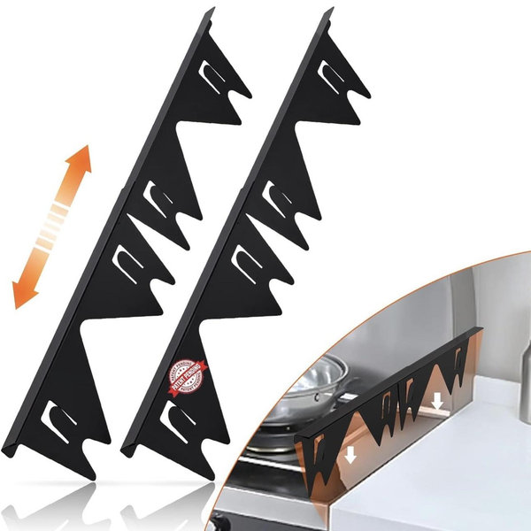 Hotanry 2-Piece Stainless Steel Stove Gap Covers