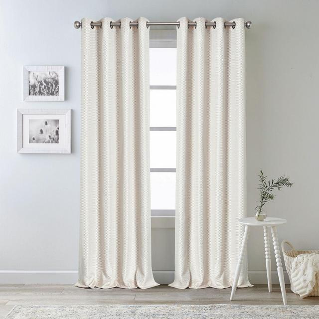 Bee & Willow™ Oakdale 84-Inch Grommet 100% Blackout Window Curtain Panel in Linen (Single)
