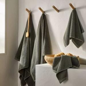 2pk Organic Hand Towel - Casaluna™ in color "Olive"