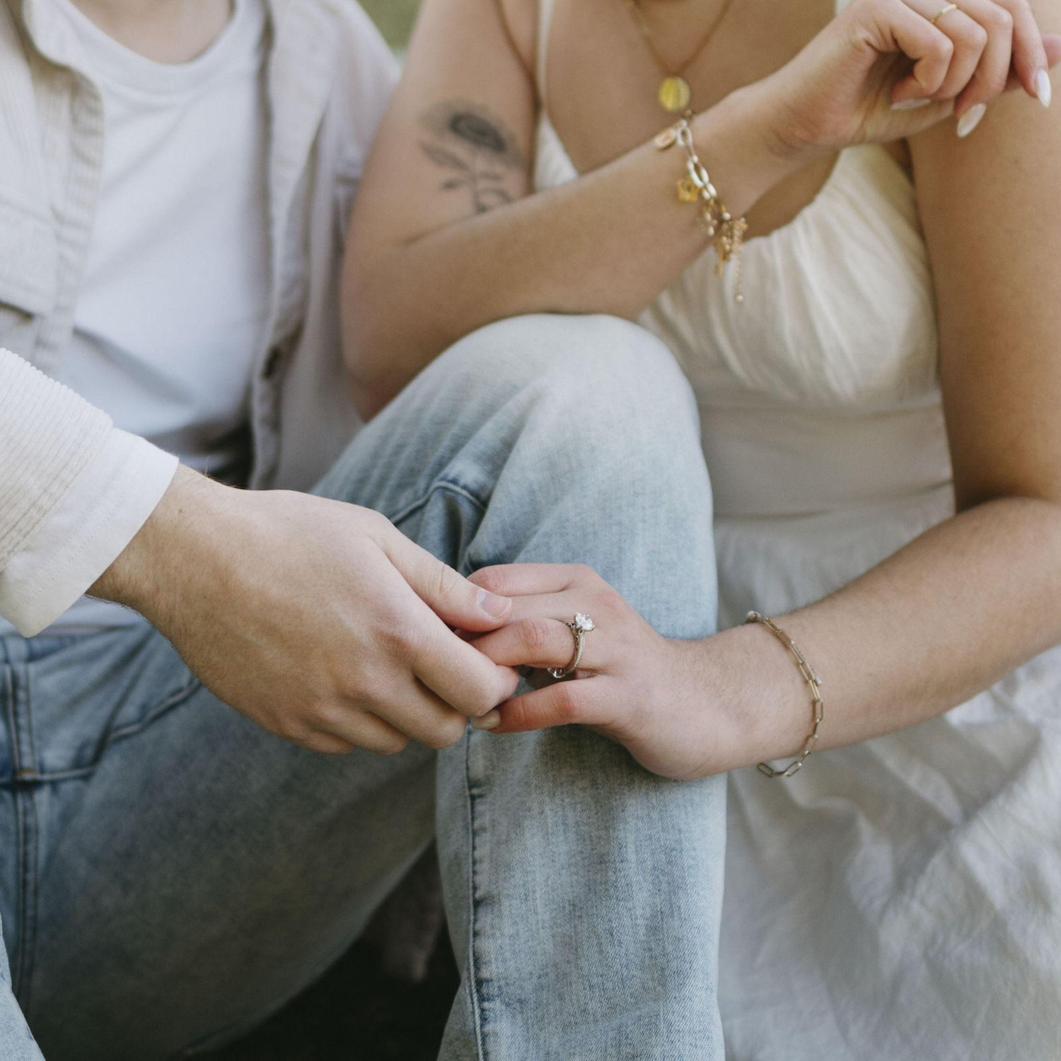 Engagement photos at the Philbrook November 2025