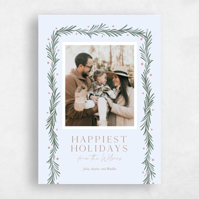 Light Sky, Blue Holiday Card - Midwinter