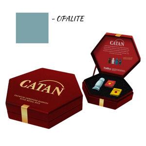 Catan Robber + Metal Dice - Opalite