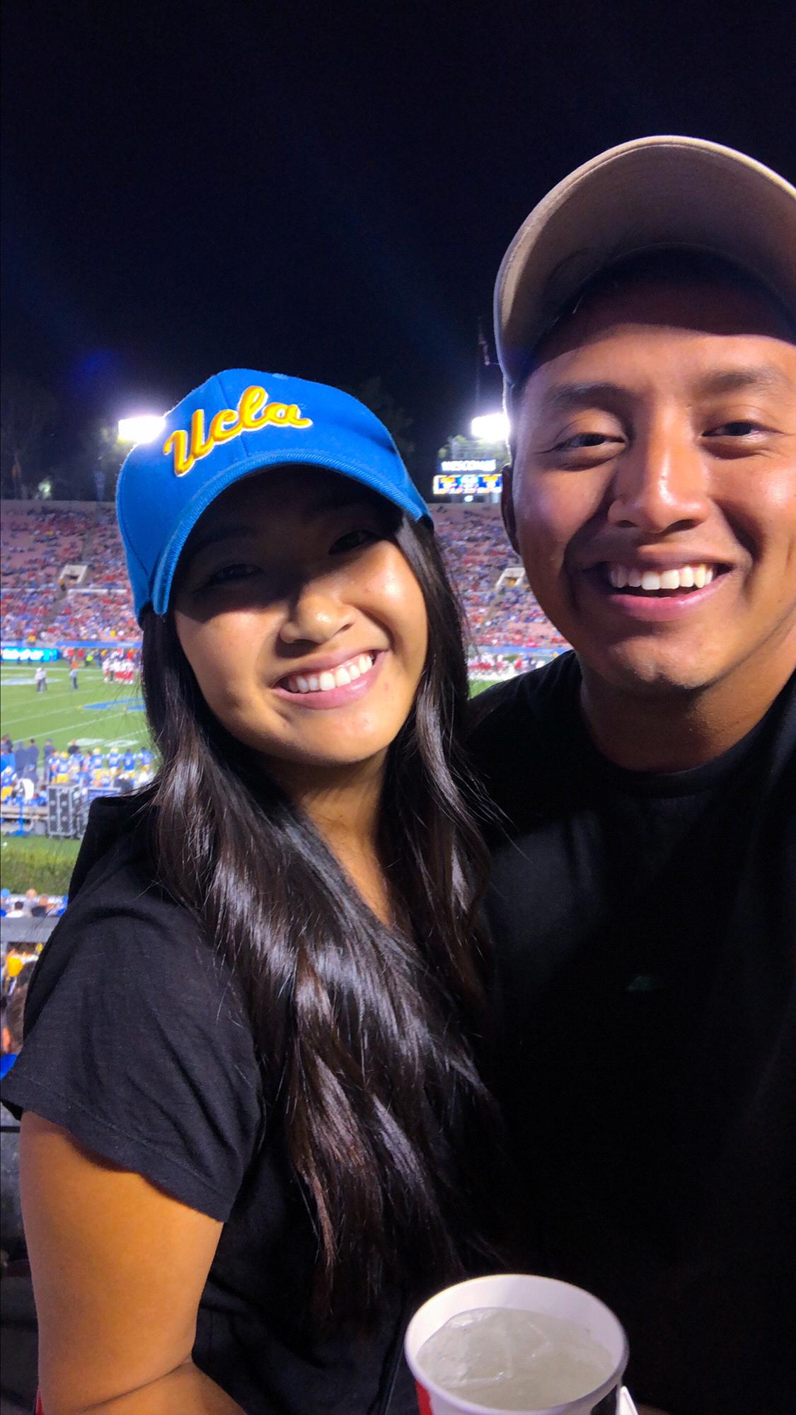 September 2018 - This was the night that I asked Amanda to be my girlfriend. Unfortunately, our bruins lost...but I definitely won as she said yes!
Rose Bowl, Los Angeles