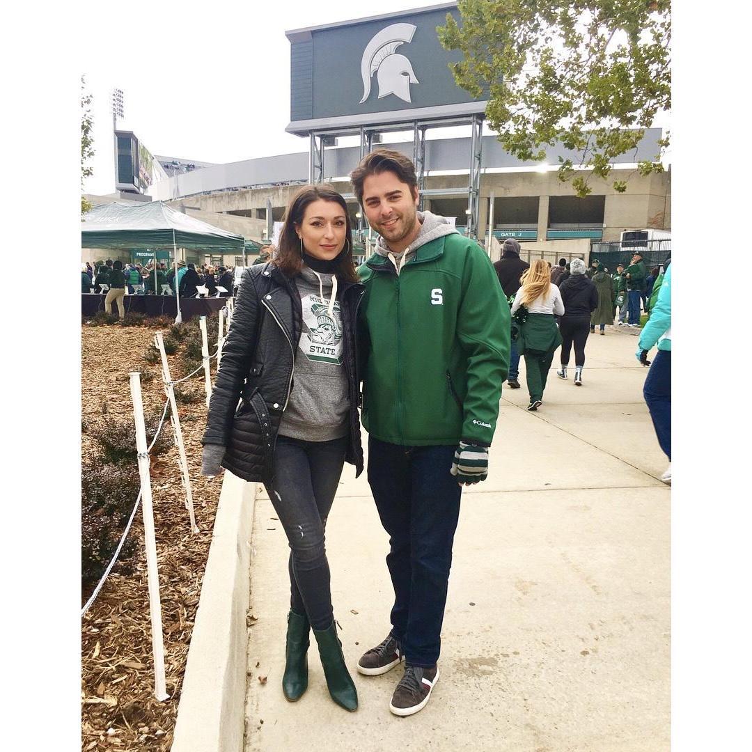 She quickly learned that Sparty would be a 3rd member of the relationship forever