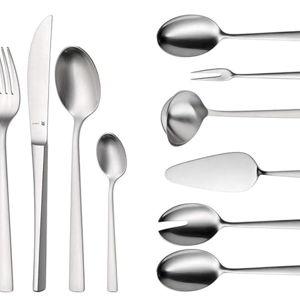 WMF-Cutlery Set 66-Piece for 12 People Corvo Cromargan Protect Stainless Steel Extremely Scratch Resistant with Inserted Blade