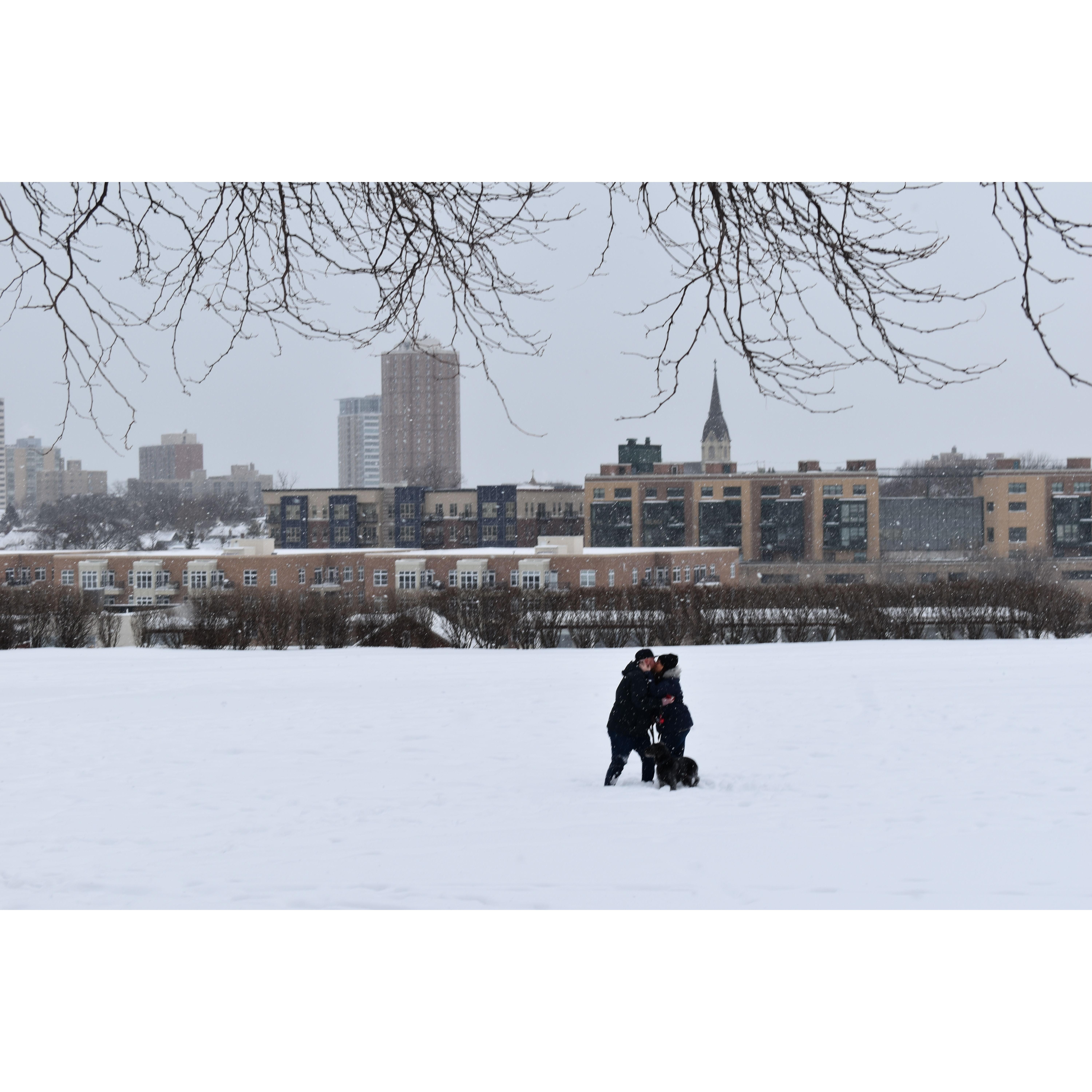 Moment we got engaged