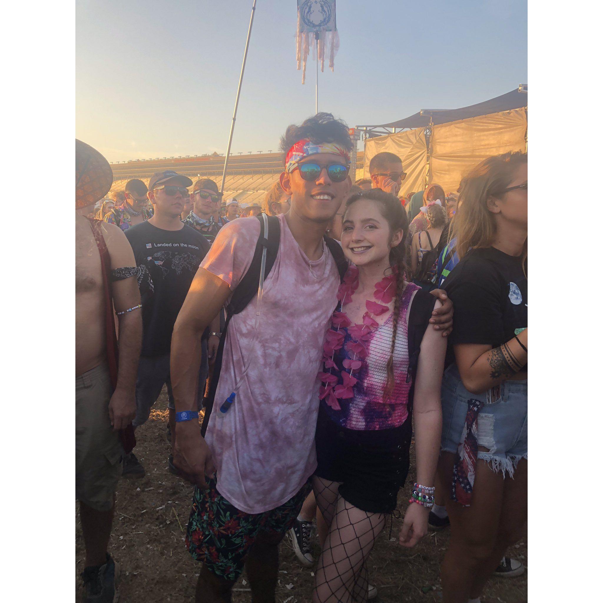 This is our first picture together when we met at Imagine Music Festival in 2018!