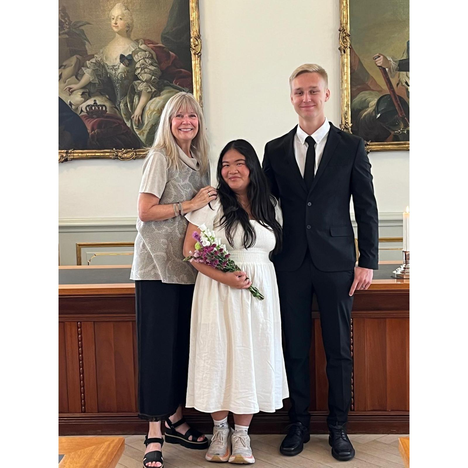 Family photo post marriage. 13th of August 2024