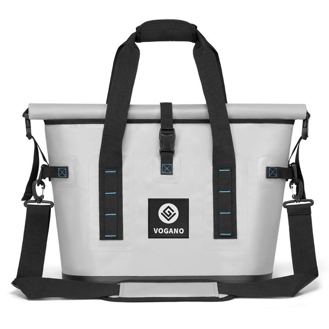 Vogano 40 Can Soft Cooler Bag - Insulated Leak-Proof Large Cooler Bag with Roll-Top Waterproof Seal | Portable Ice Chest for Camping, Beach, Travel, Picnics | 12HR Cold Retention