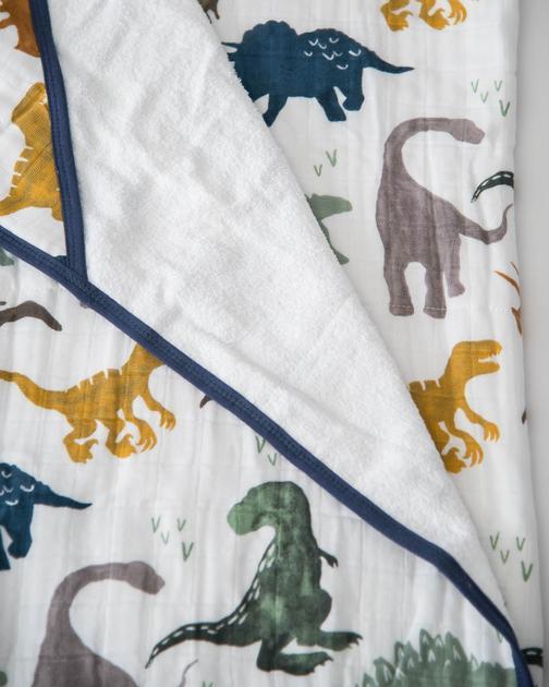 Big Kid Hooded Towel - Dino Friends