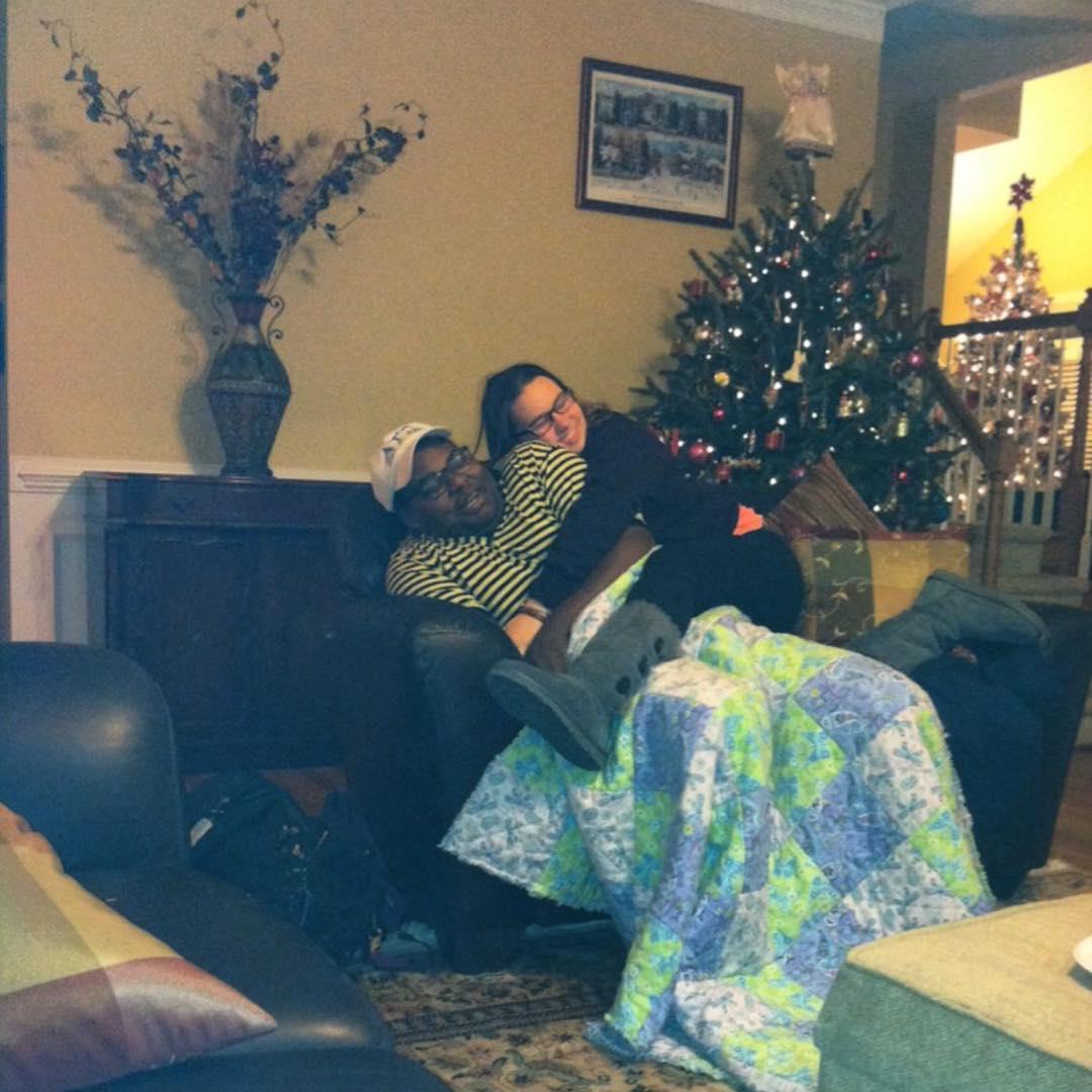 When Merric came to visit Madeline over Christmas break when they first stated dating.