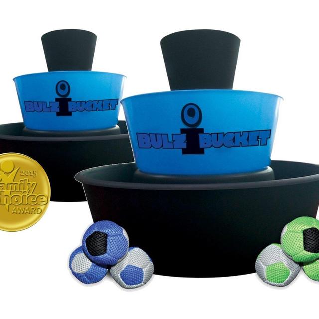 BULZiBUCKET Blue - Next Generation Cornhole - Indoor/Outdoor/Pool Game !!!