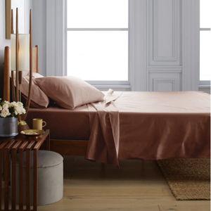 Classic Organic Percale Sheet Set (Queen/Clay)