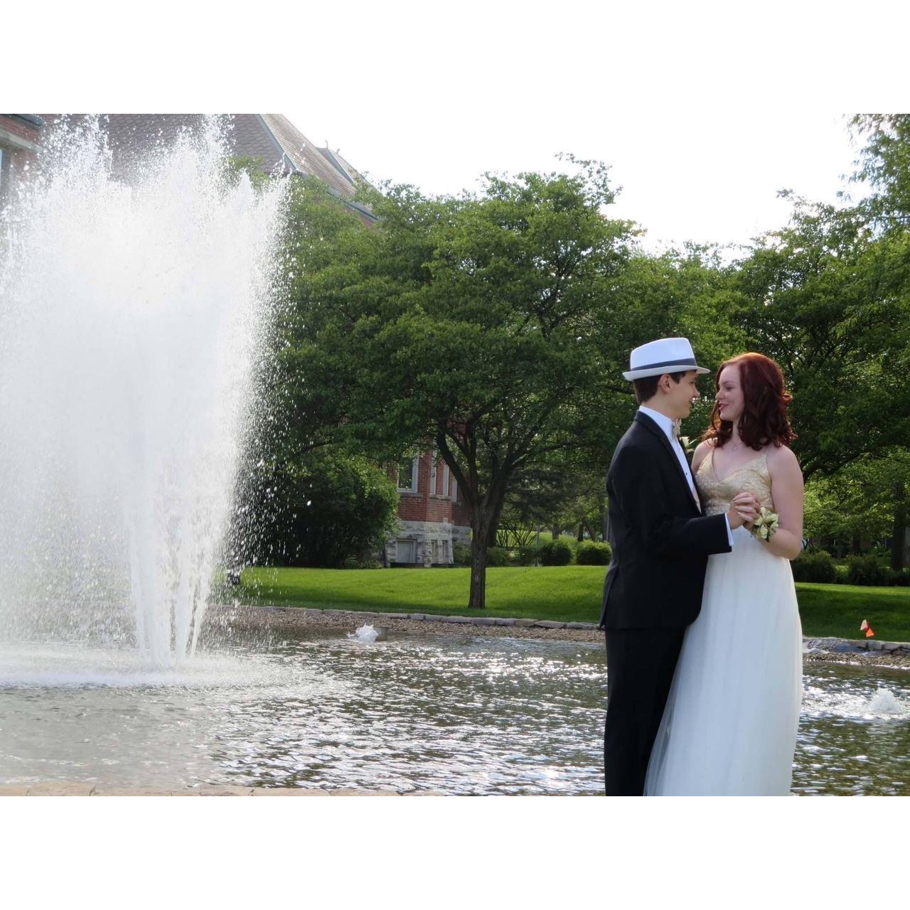 Senior Prom (2017) in front of the BCSC Admin Building