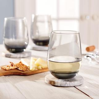 Libbey Hammered Stemless All-purpose Wine Glasses, 17-ounce, Set Of 8 :  Target