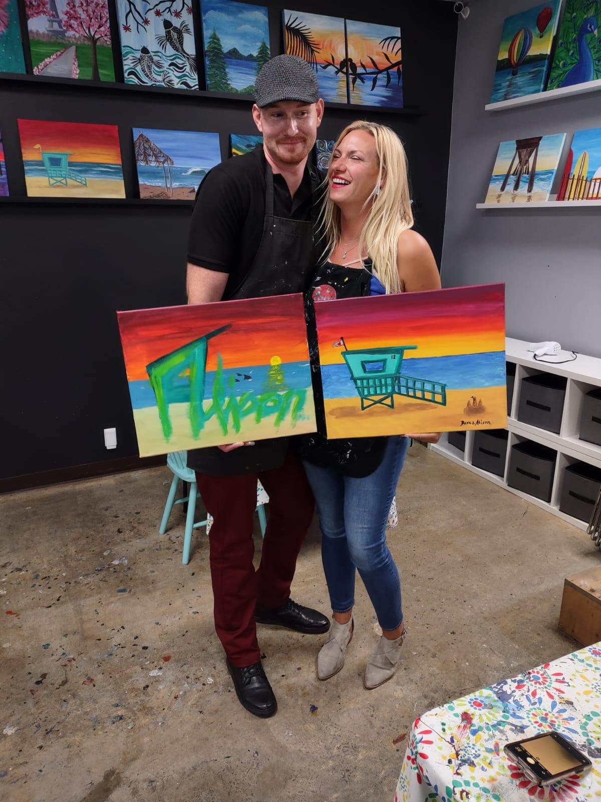 He's so creative, haha, our first real date!