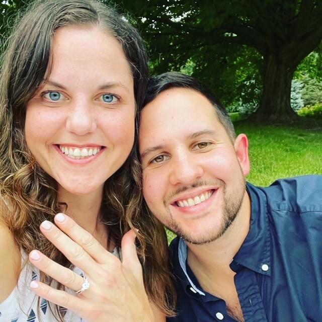Our Engagement picnic in Galena, IL!