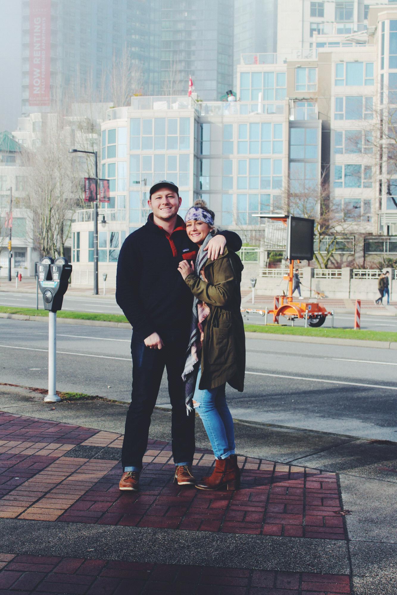 Maddie and Zach 3 year anniversary in Vancouver - January 2018