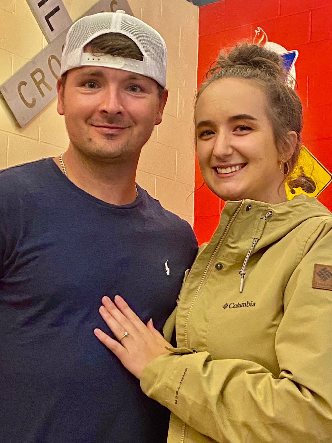 The night he popped the big question 🥰