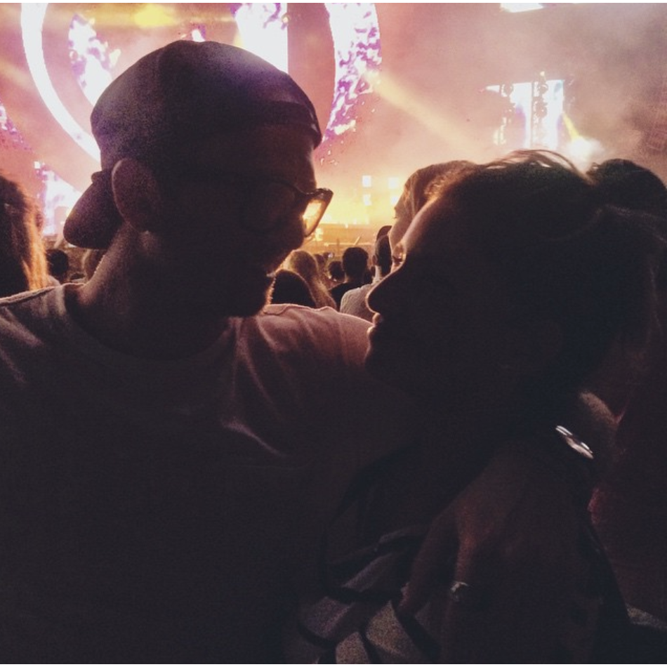This is the first photo ever snapped of us at Coachella 2015.