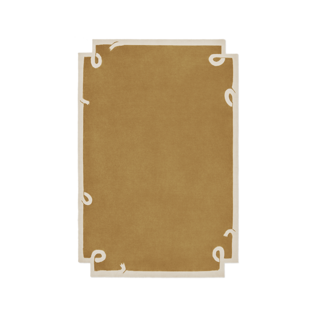 Nordic Knots - Loops 8x10 yellow rug