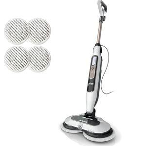 Shark Steam & Scrub with Steam Blaster Technology All-in-One Hard Floor Steam Mop with 3 Steam Modes & LED Headlights S8201, Rotator White