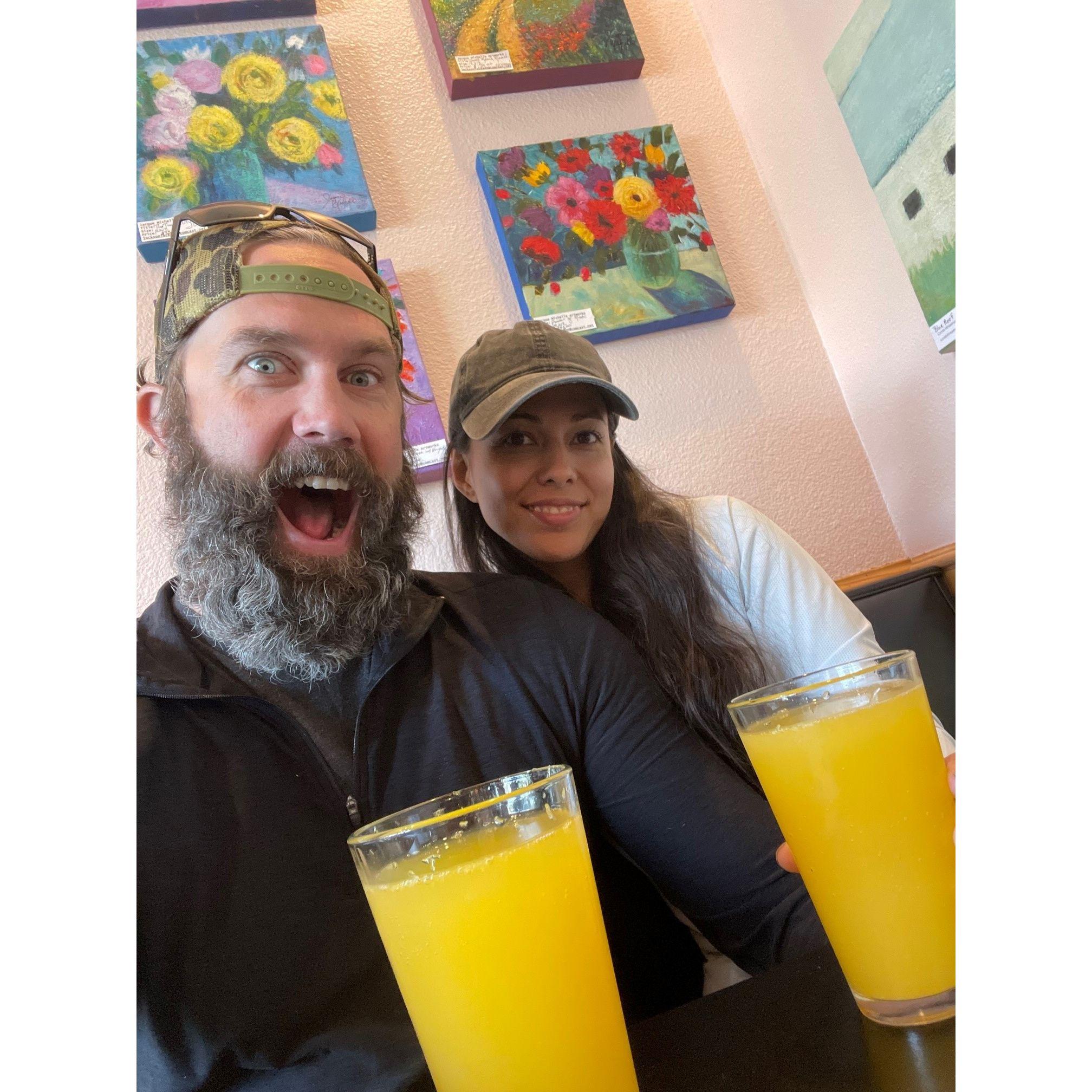 Weekend Mimosas are our fav!