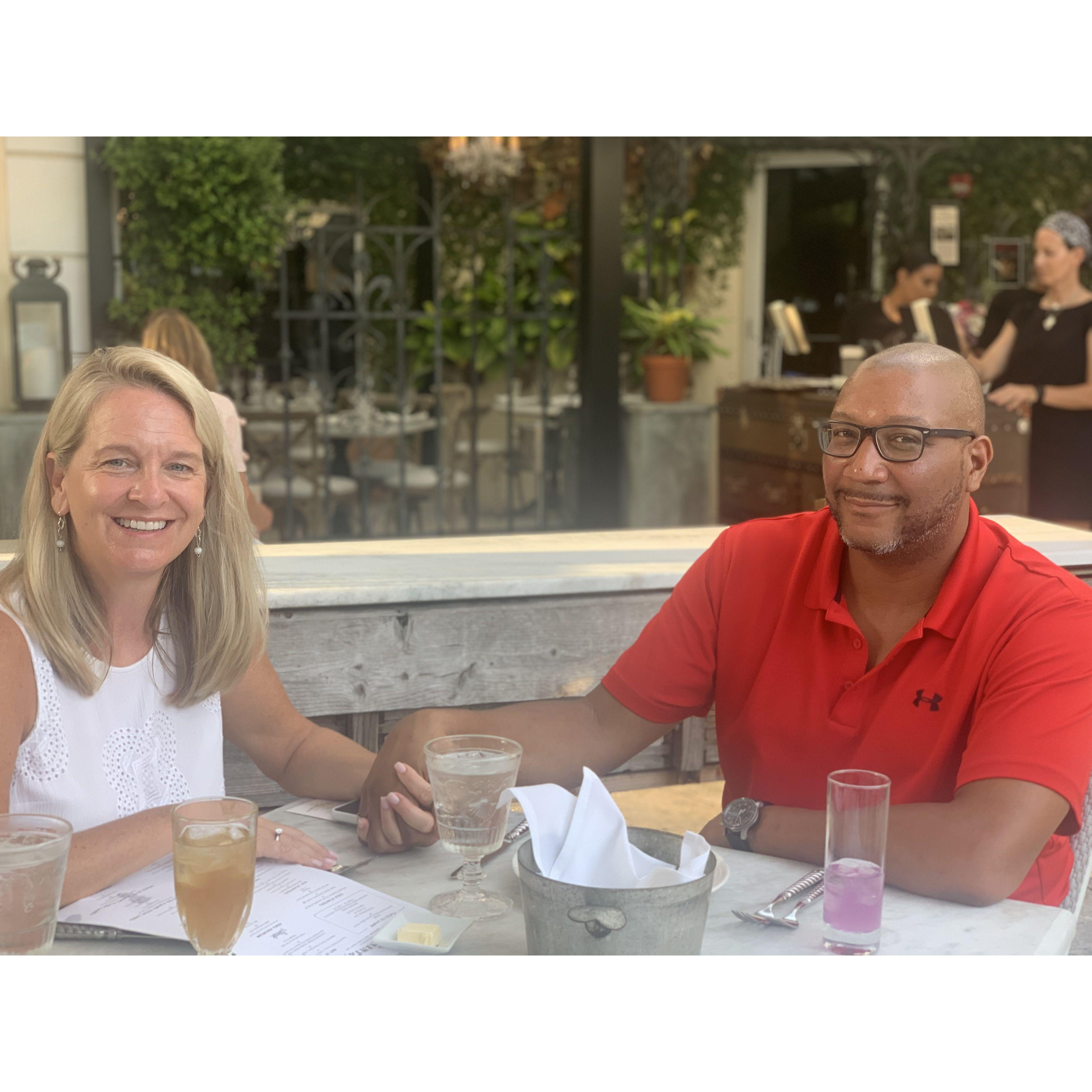 Robert's 50th birthday dinner in Naples, 2021.