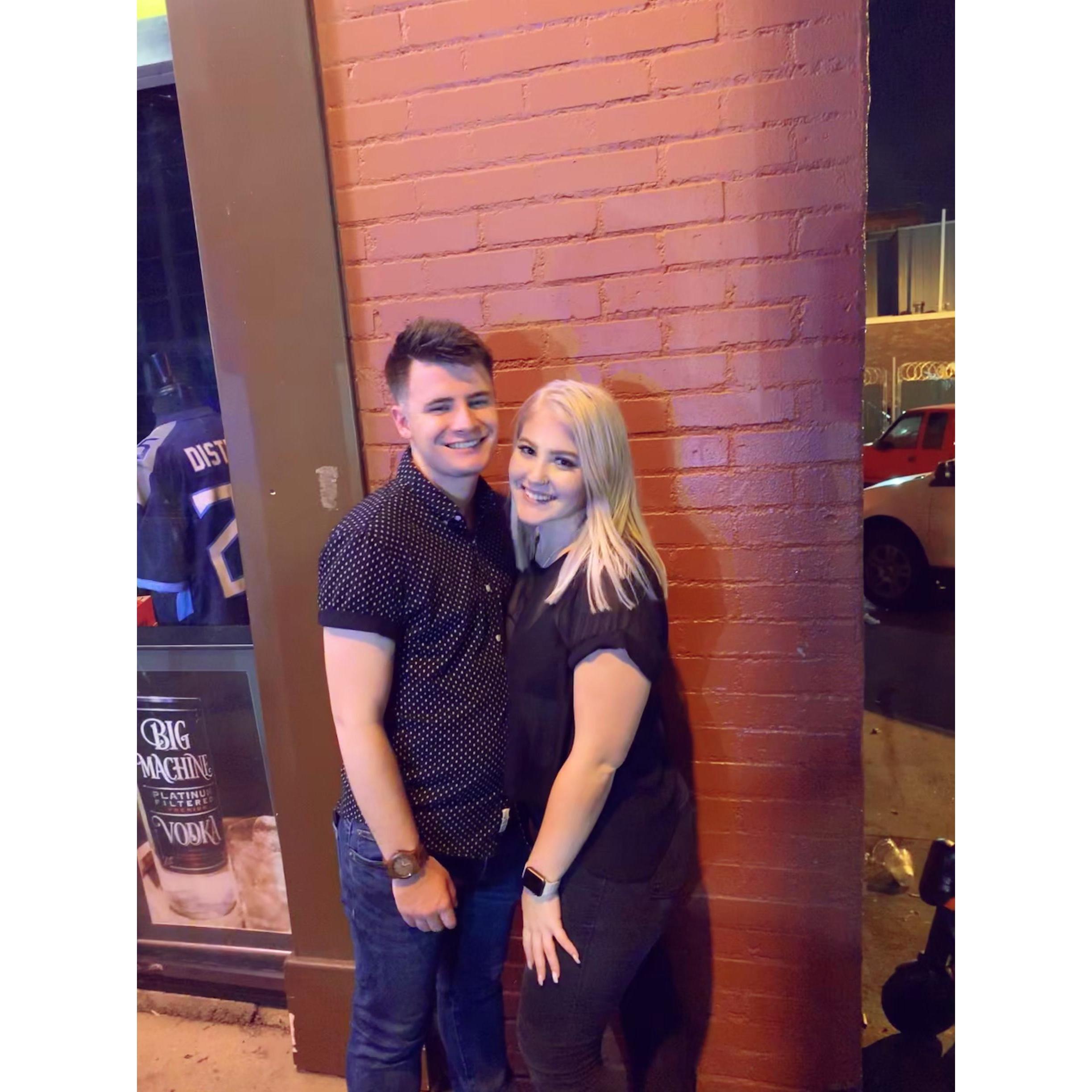 Fast forward to October of 2019! This was our last night in Nashville 😭 we have yet to go back. But we were SO EXCITED that Thomas was finally going to be able to leave the Army a week later!